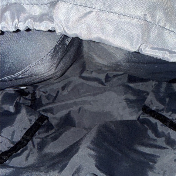 Adidas Gray Backpack with Black Mesh Accents - Picture 5 of 8